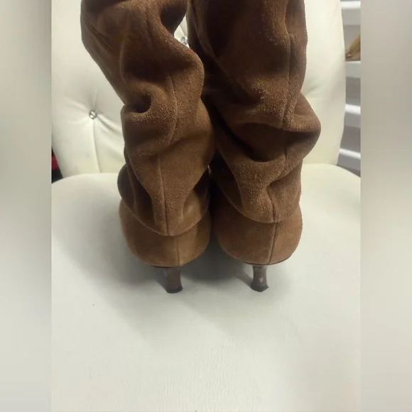 🔥🔥Zara kitten Brown Suede Ankle Boots - Picture 7 of 10